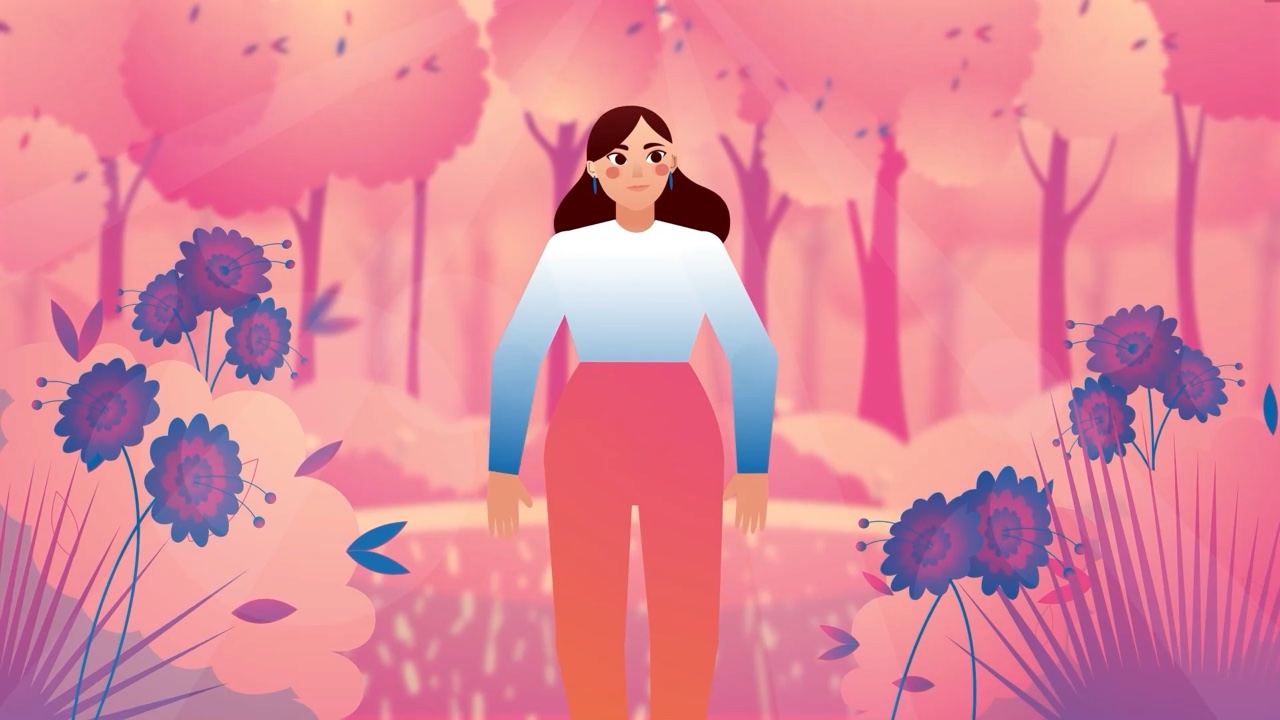 Illustrated 2D scene from Motifmotion's Welcome to Pixel animation