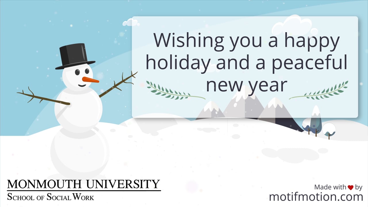 Holiday Greeting Snowman