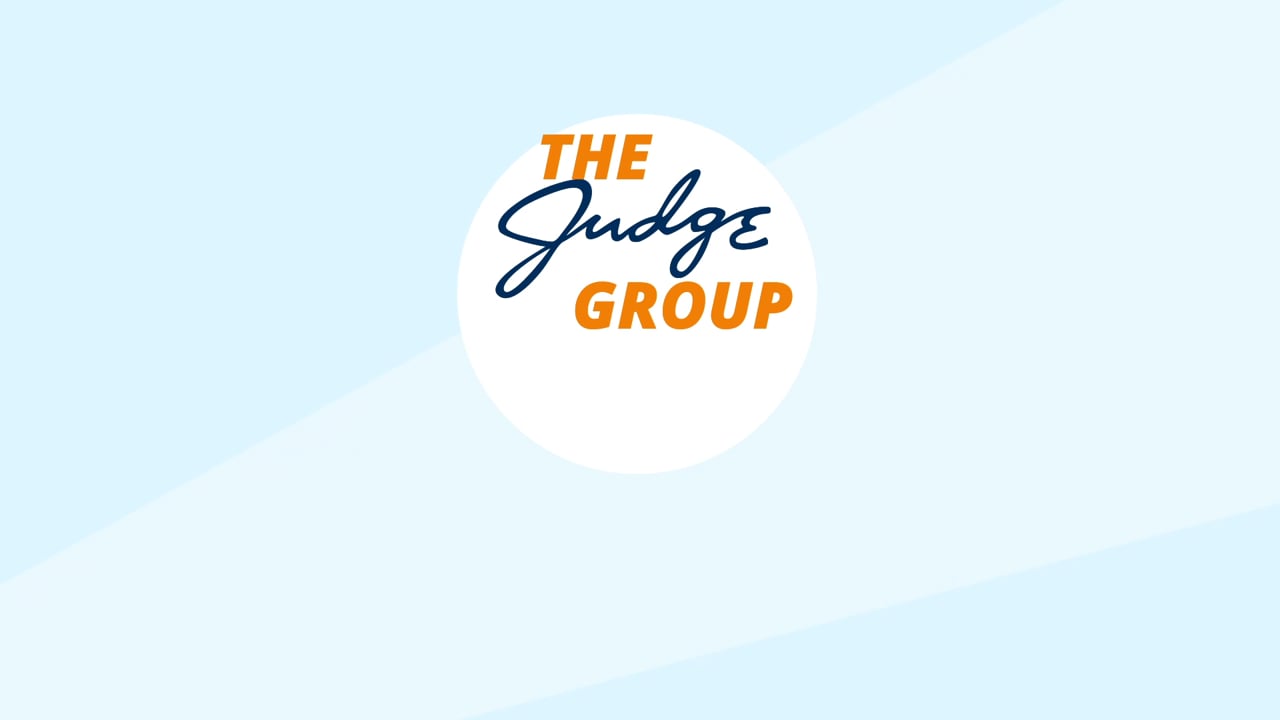 The Judge Group logo on a light blue background — title card from the Popular Jobs Explained animated series