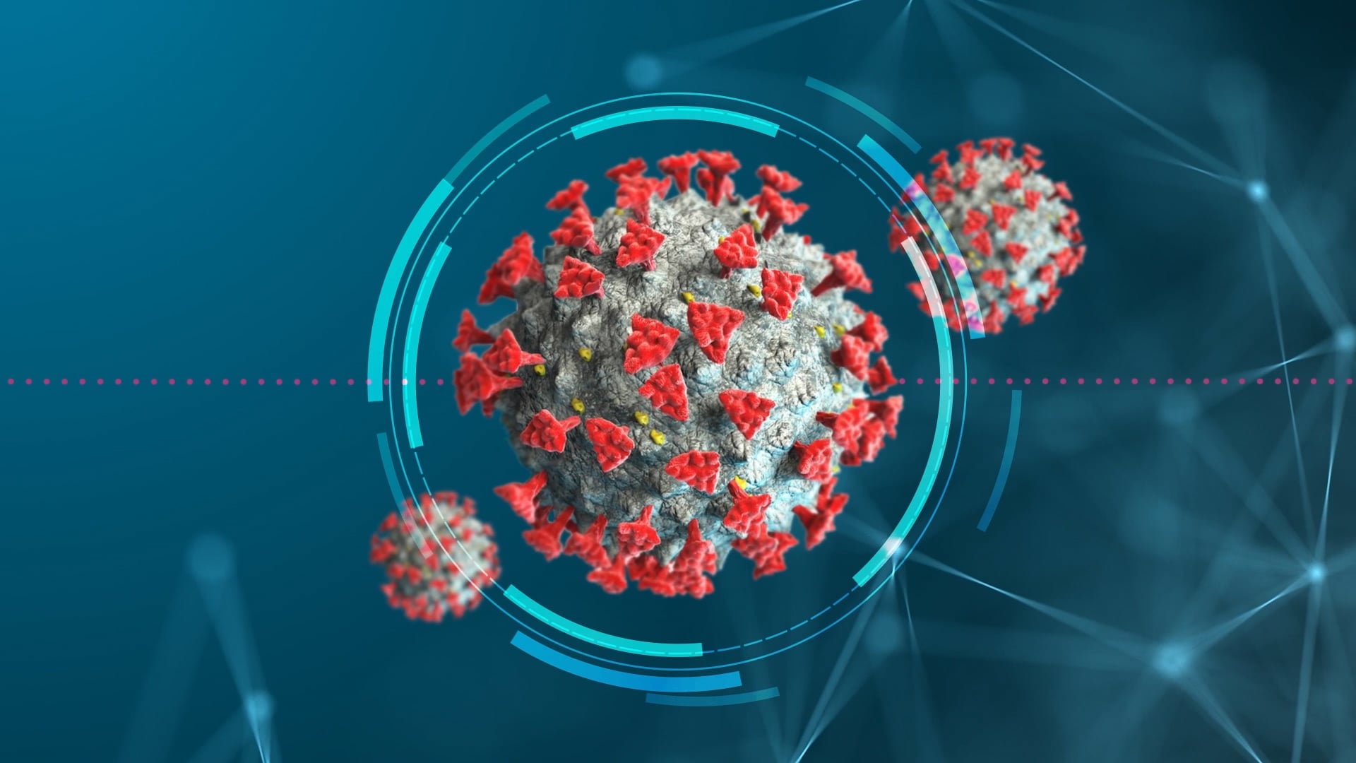 Photorealistic 3D virus render, from a concept series produced for Eisai