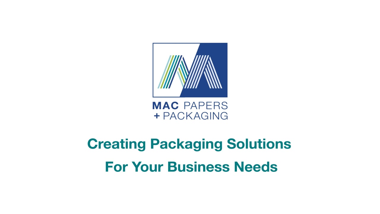 Title card for Mac Papers + Packaging video: Creating Packaging Solutions For Your Business Needs