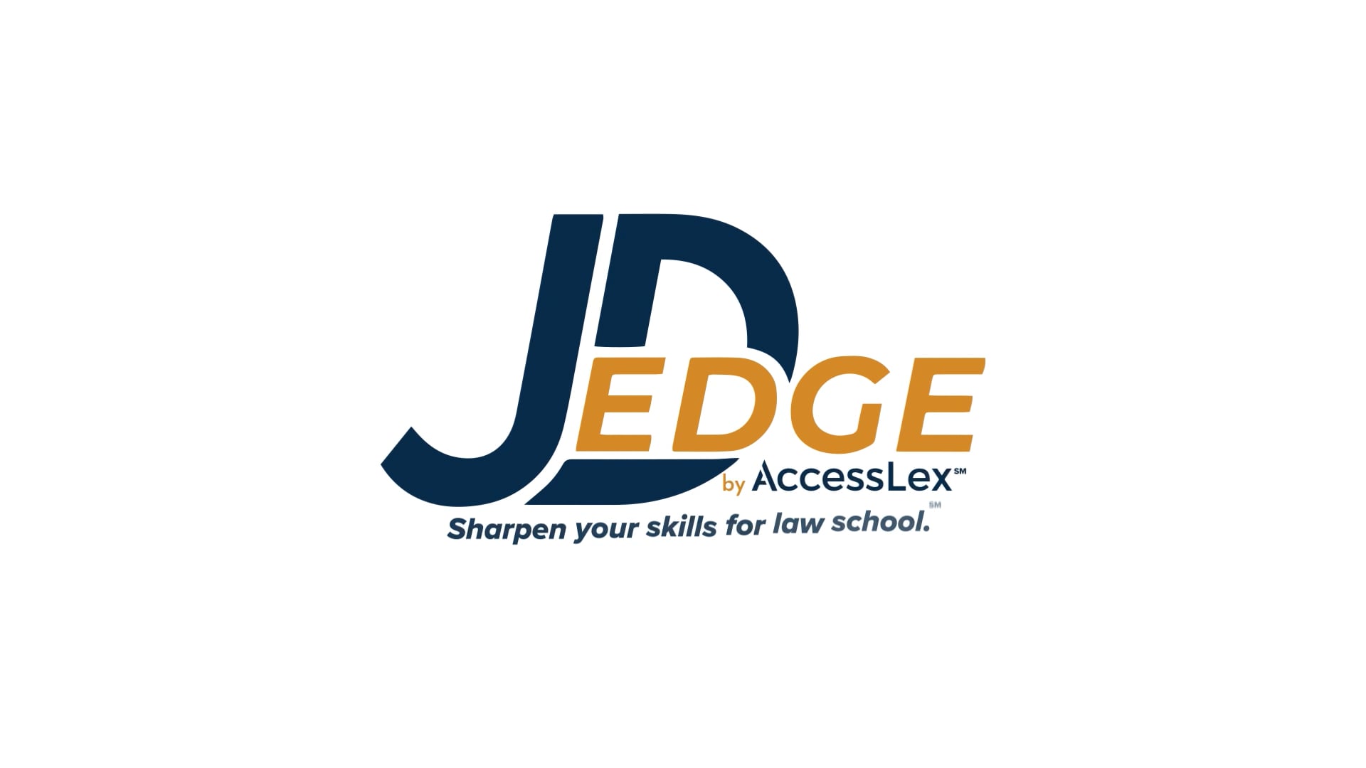 JD Edge by AccessLex title card — 'Sharpen your skills for law school' law school readiness course branding