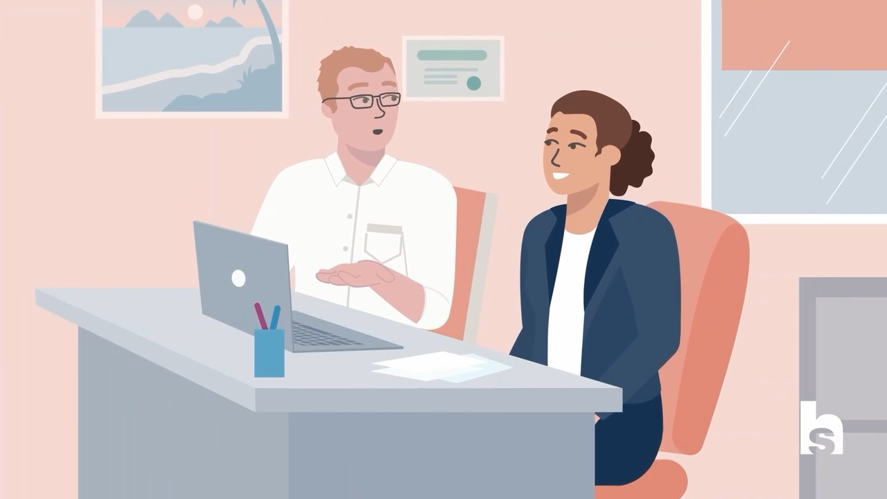 An onboarding conversation between a manager and a new hire