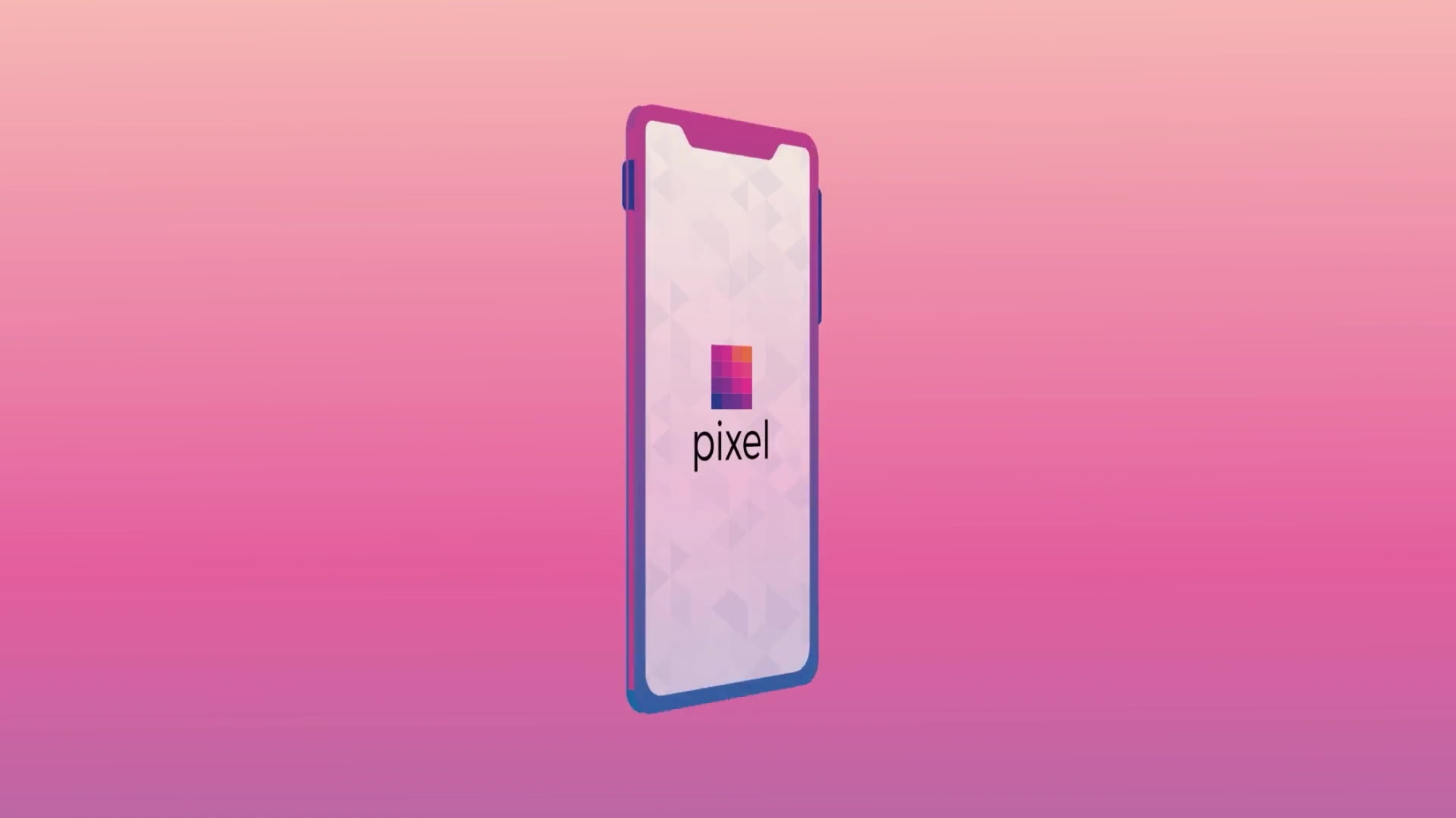 Animated phone showing the Pixel app logo, from a how-to video produced for Pixel Fertility